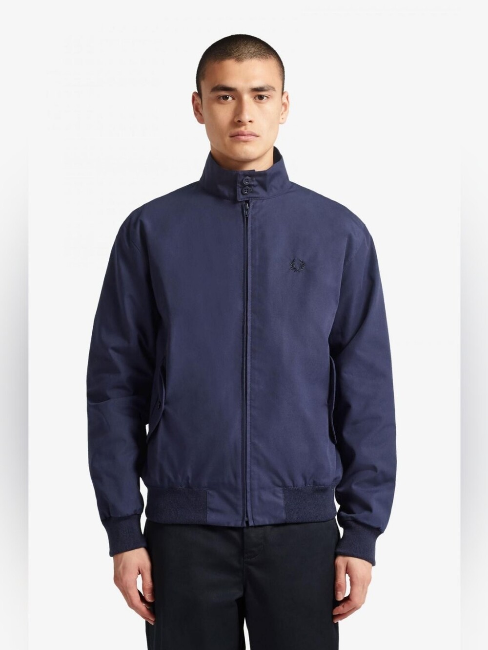 Fred Perry. Made In England Harrington. Style: J7320. Colour: Navy 795.